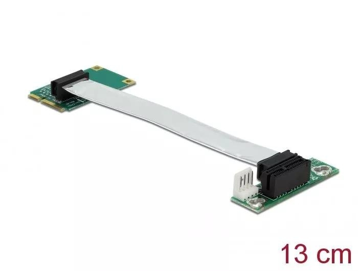 DeLOCK Riser Card Mini PCI Express > PCI Express x1 left insertion ryhmässä TIETOKOONET & TARVIKKEET / Verkko / Verkkokortti / PCI Express @ TP E-commerce Nordic AB (C70515)