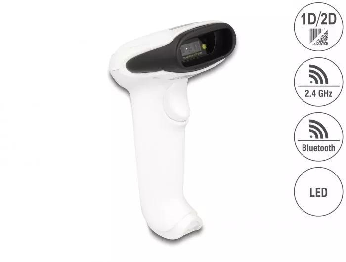 DeLOCK Barcode Scanner 1D and 2D for 2.4 GHz, Bluetooth or USB ryhmässä TIETOKOONET & TARVIKKEET / Tietokonetarvikkeet / Viivakoodinlukija @ TP E-commerce Nordic AB (C70517)