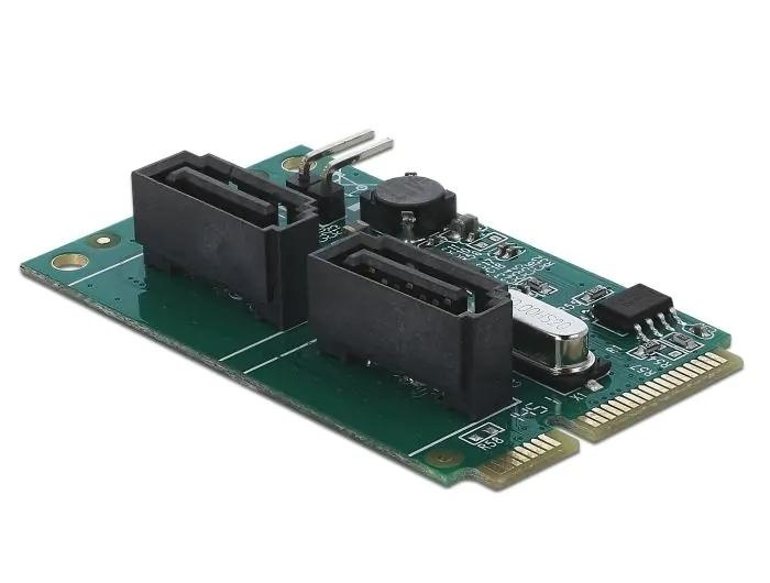 DeLOCK Mini PCIe Converter to 2 x SATA with RAID ryhmässä TIETOKOONET & TARVIKKEET / Tietokoneen komponentit / Kovalevyt / Sovittimet & Tarvikkeet @ TP E-commerce Nordic AB (C70524)