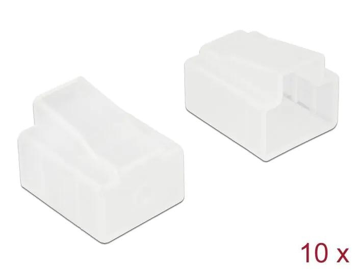 DeLOCK Dust Cover for RJ45 plug 10 pieces transparent ryhmässä TIETOKOONET & TARVIKKEET / Kaapelit & Sovittimet / Verkko / Sovittimet & Liittimet @ TP E-commerce Nordic AB (C70545)