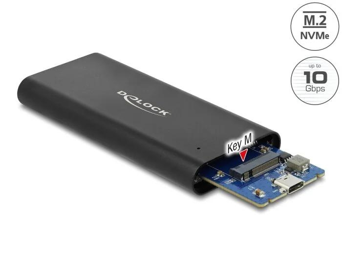 DeLOCK External Enclosure for M.2 NVMe PCIe SSD with SuperSpeed USB ryhmässä TIETOKOONET & TARVIKKEET / Tietokonetarvikkeet / Ulkoinen kovalevy kabinetti / 2,5 @ TP E-commerce Nordic AB (C70577)