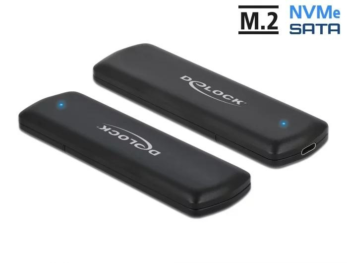 DeLOCK External USB TypeC™ Combo Enclosure M.2 NVMe PCIe or SATA ryhmässä TIETOKOONET & TARVIKKEET / Tietokonetarvikkeet / Ulkoinen kovalevy kabinetti / 2,5 @ TP E-commerce Nordic AB (C70578)