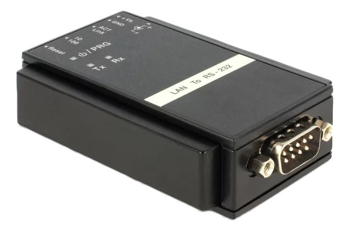 DeLOCK Converter Ethernet LAN TCP/IP > Serial RS-232 ryhmässä TIETOKOONET & TARVIKKEET / Kaapelit & Sovittimet / Verkko / Sovittimet & Liittimet @ TP E-commerce Nordic AB (C70598)