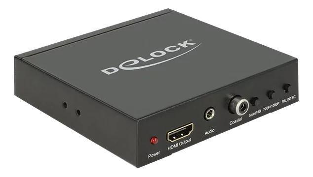 DeLOCK Converter SCART / HDMI to HDMI with Scaler ryhmässä KODINELEKTRONIIKKA / Ääni & Kuva / TV & Tarvikkeet / Tarvikkeet @ TP E-commerce Nordic AB (C70603)