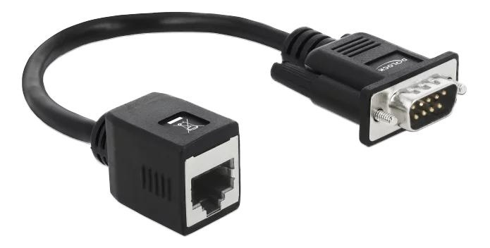 DeLOCK Serial RS-232/422/485 Adapter DB9 male to RJ45 jack ryhmässä TIETOKOONET & TARVIKKEET / Kaapelit & Sovittimet / Muut @ TP E-commerce Nordic AB (C70615)