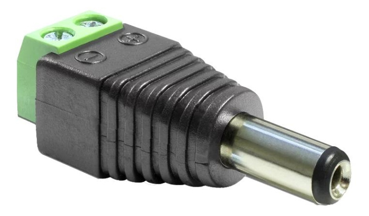 DeLOCK Adapter DC 5.5 x 2.5 mm male > Terminal Block 2 pin ryhmässä KOTI, TALOUS JA PUUTARHA / Sähkö & Valaistus / Sähköasennus / Tarvikkeet @ TP E-commerce Nordic AB (C70630)