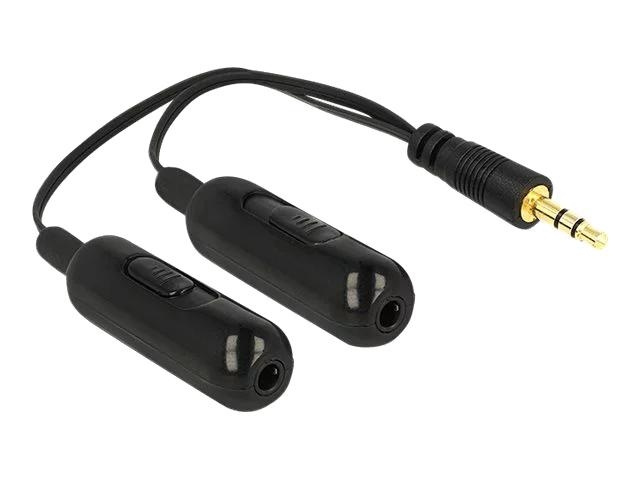 DeLOCK Adapt. Cable audio splitter jack ma 3.5 mm 2xstereo fe 3.5mm ryhmässä KODINELEKTRONIIKKA / Kaapelit & Sovittimet / Analoginen ääni / Sovittimet @ TP E-commerce Nordic AB (C70635)