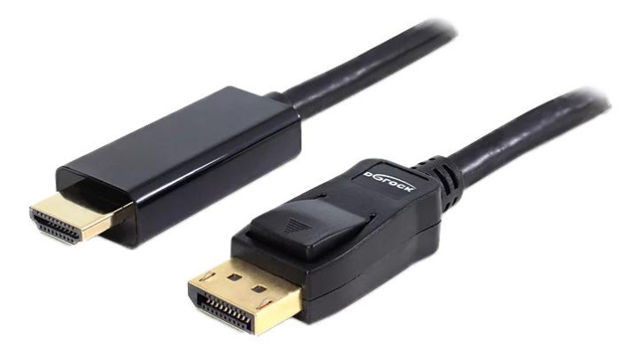 DeLOCK Display Port 1.1 Cable Male to High Speed HDMI-A Male, black ryhmässä TIETOKOONET & TARVIKKEET / Kaapelit & Sovittimet / DisplayPort / Kaapelit @ TP E-commerce Nordic AB (C70667)