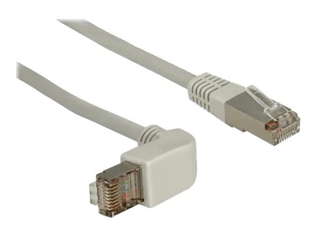 DeLOCK Network cable RJ45 Cat.5e SF/UTP upwards angled/straight 0,5 ryhmässä TIETOKOONET & TARVIKKEET / Kaapelit & Sovittimet / Verkko / Cat5e @ TP E-commerce Nordic AB (C70680)