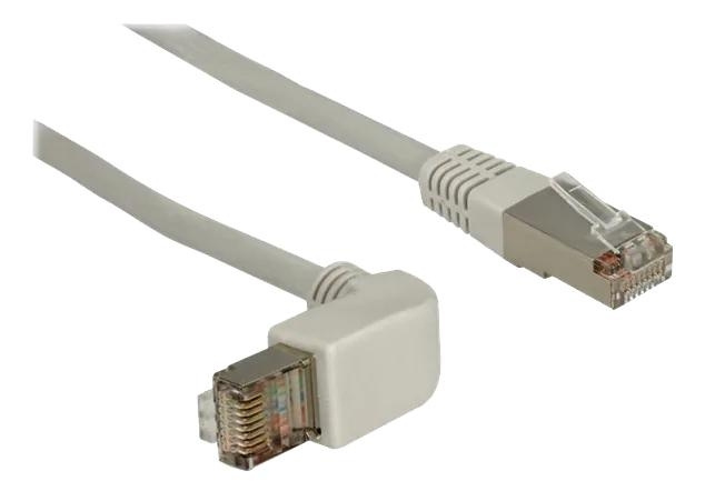 DeLOCK Network cable RJ45 Cat.5e SF/UTP upwards angled/straight 1 m ryhmässä TIETOKOONET & TARVIKKEET / Kaapelit & Sovittimet / Verkko / Cat5e @ TP E-commerce Nordic AB (C70681)