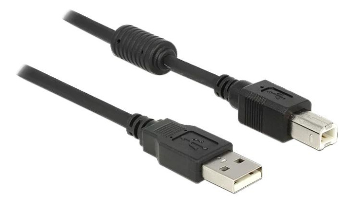 DeLOCK Cable USB 2.0 type A male > USB 2.0 type B male 1 m black ryhmässä TIETOKOONET & TARVIKKEET / Kaapelit & Sovittimet / USB / USB-A / Kaapelit @ TP E-commerce Nordic AB (C70682)