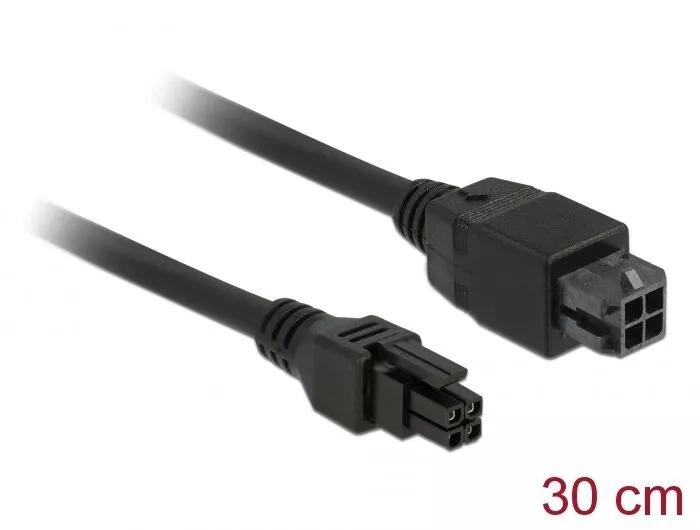 DeLOCK Micro Fit 3.0 4 pin Extension Cable male > female 30 cm ryhmässä TIETOKOONET & TARVIKKEET / Kaapelit & Sovittimet / Sisäinen / Virtajohdot & Sovittimet @ TP E-commerce Nordic AB (C70703)