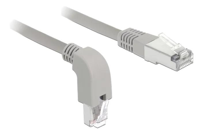 DeLOCK Network cable RJ45 Cat.5e SF UTP downward angled straight 1m ryhmässä TIETOKOONET & TARVIKKEET / Kaapelit & Sovittimet / Verkko / Cat5e @ TP E-commerce Nordic AB (C70715)