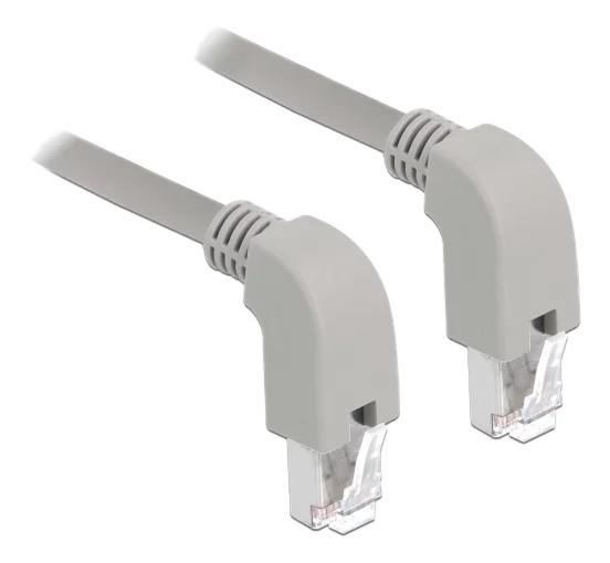 DeLOCK Network cable RJ45 Cat.5e SF UTP down angle down angle 0.5m ryhmässä TIETOKOONET & TARVIKKEET / Kaapelit & Sovittimet / Verkko / Cat5e @ TP E-commerce Nordic AB (C70716)