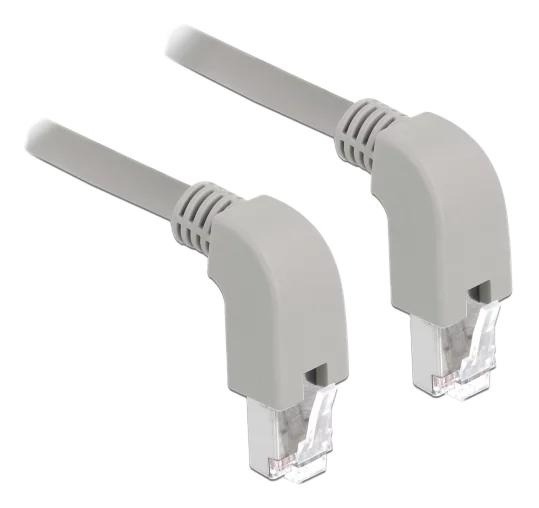 DeLOCK Network cable RJ45 Cat.5e SF UTP downwards angled 2m ryhmässä TIETOKOONET & TARVIKKEET / Kaapelit & Sovittimet / Verkko / Cat5e @ TP E-commerce Nordic AB (C70717)