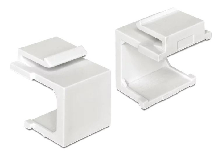 DeLOCK Keystone cover white 4 pieces ryhmässä TIETOKOONET & TARVIKKEET / Kaapelit & Sovittimet / Verkko / Sovittimet & Liittimet @ TP E-commerce Nordic AB (C70745)