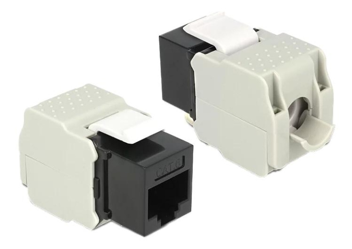 DeLOCK Keystone Module RJ45 jack > LSA Cat.6 UTP black ryhmässä TIETOKOONET & TARVIKKEET / Kaapelit & Sovittimet / Verkko / Sovittimet & Liittimet @ TP E-commerce Nordic AB (C70747)