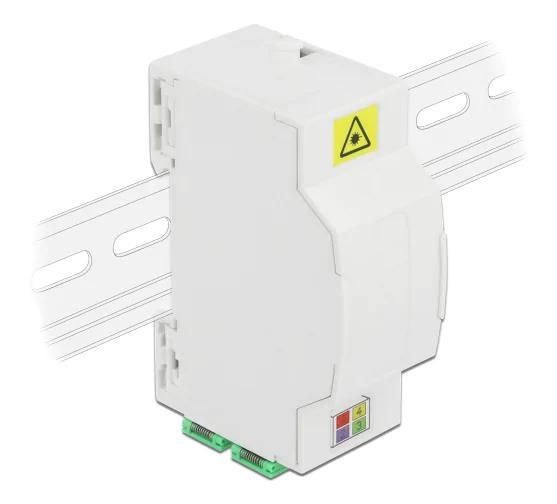 DeLOCK Optical Fiber Connection Box DIN Rail 4xSC Simplex LC Duplex ryhmässä TIETOKOONET & TARVIKKEET / Kaapelit & Sovittimet / Verkko / Sovittimet & Liittimet @ TP E-commerce Nordic AB (C70766)