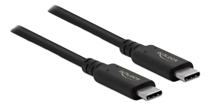 DeLOCK USB4™ 40 Gbps Coaxial Cable 0.8 m ryhmässä TIETOKOONET & TARVIKKEET / Kaapelit & Sovittimet / USB / USB-C @ TP E-commerce Nordic AB (C70774)