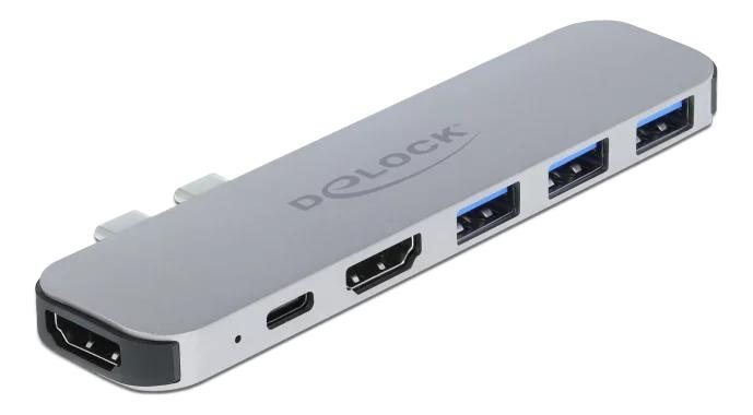 DeLOCK Docking Station for MacBook Dual HDMI 4K / PD / Hub ryhmässä TIETOKOONET & TARVIKKEET / Kannettavat tietokoneet & tarvikkeet / Telakka @ TP E-commerce Nordic AB (C70780)