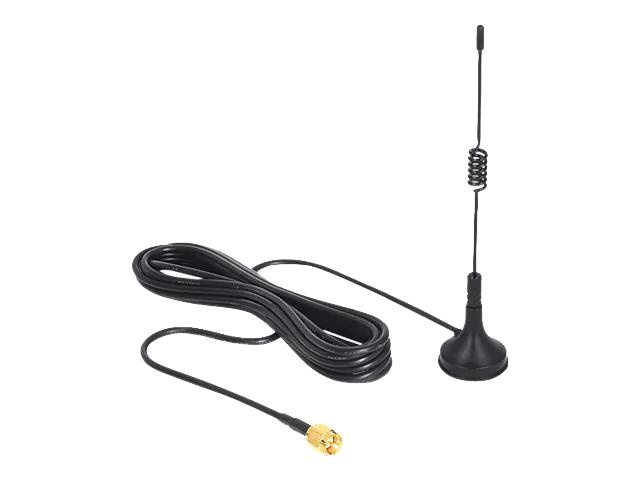 DeLOCK ISM 433 MHz Antenna SMA 3 dBi omnidirectional fixed magn ryhmässä TIETOKOONET & TARVIKKEET / Verkko / Verkkokortti / USB @ TP E-commerce Nordic AB (C70785)