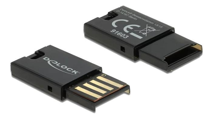 DeLOCK USB 2.0 Card Reader for Micro SD memory cards ryhmässä KODINELEKTRONIIKKA / Tallennusvälineet / Kortinlukijat @ TP E-commerce Nordic AB (C70791)