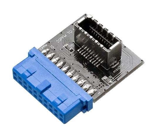 Akasa 20-pin USB 3.1 internal connector ryhmässä TIETOKOONET & TARVIKKEET / Tietokonetarvikkeet / Muut @ TP E-commerce Nordic AB (C70796)