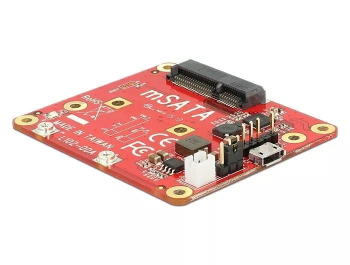 DeLOCK Raspberry mSATA module, Type Micro-B, incl. mounting kit ryhmässä TIETOKOONET & TARVIKKEET / Tietokoneen komponentit / Kovalevyt / Sovittimet & Tarvikkeet @ TP E-commerce Nordic AB (C70818)