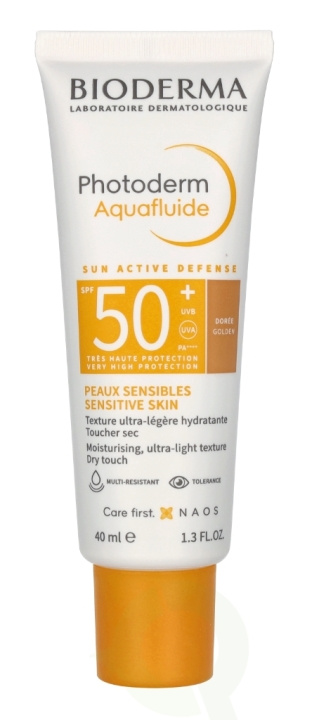 Bioderma Photoderm Aquafluid SPF50+ 40 ml Golden ryhmässä KAUNEUS JA TERVEYS / Ihonhoito / Rusketus / Aurinkosuoja @ TP E-commerce Nordic AB (C70876)