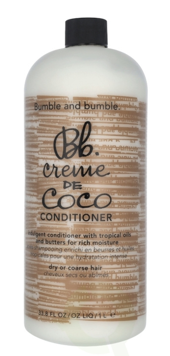 Bumble and Bumble Bumble & Bumble Creme de Coco Conditioner 1000 ml Dry Or Coarse Hair ryhmässä KAUNEUS JA TERVEYS / Hiukset &Stailaus / Hiustenhoito / Hoitoaine @ TP E-commerce Nordic AB (C70985)