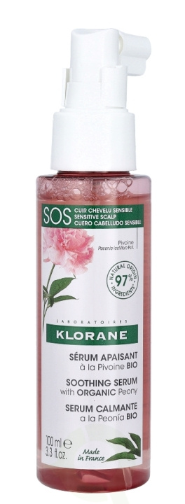 Klorane SOS Serum With Peony 100 ml Sensitive And Irritated Scalp ryhmässä KAUNEUS JA TERVEYS / Ihonhoito / Kasvot / Seerumit iholle @ TP E-commerce Nordic AB (C70996)