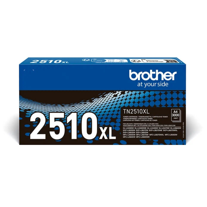 Brother Toner TN2510XL TN-2510 XL Black ryhmässä TIETOKOONET & TARVIKKEET / Tulostimet & Tarvikkeet / Musteet ja väriaineet / Toner / Brother @ TP E-commerce Nordic AB (C71092)