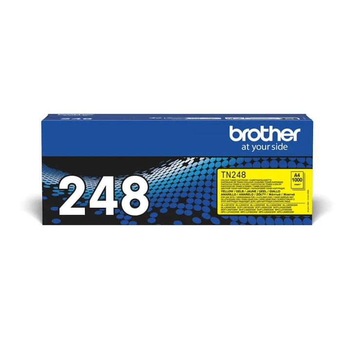 Brother Toner TN248Y TN-248 Yellow ryhmässä TIETOKOONET & TARVIKKEET / Tulostimet & Tarvikkeet / Musteet ja väriaineet / Toner / Brother @ TP E-commerce Nordic AB (C71096)