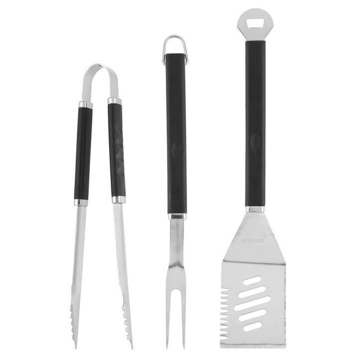 Mustang Grill Tool Set 3 Pcs ryhmässä KOTI, TALOUS JA PUUTARHA / Puutarhatuotteet / Grillit & grillitarvikkeet @ TP E-commerce Nordic AB (C71128)