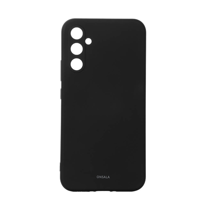 Onsala Backcover Sil Touch Samsung A35 5G Black ryhmässä ÄLYPUHELIMET JA TABLETIT / Puhelimen suojakotelo / Samsung @ TP E-commerce Nordic AB (C71194)