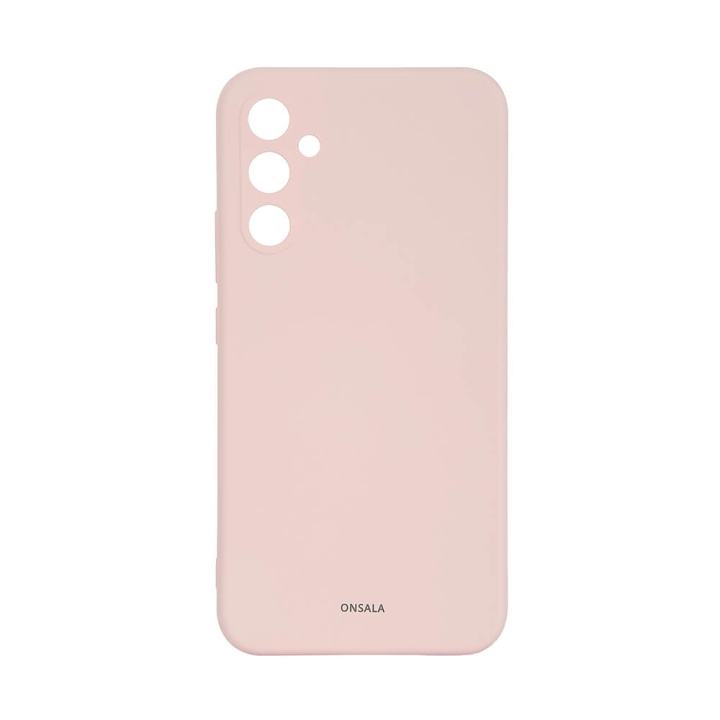 Onsala Backcover Sil Touch Samsung A35 5G Chalk Pink ryhmässä ÄLYPUHELIMET JA TABLETIT / Puhelimen suojakotelo / Samsung @ TP E-commerce Nordic AB (C71196)