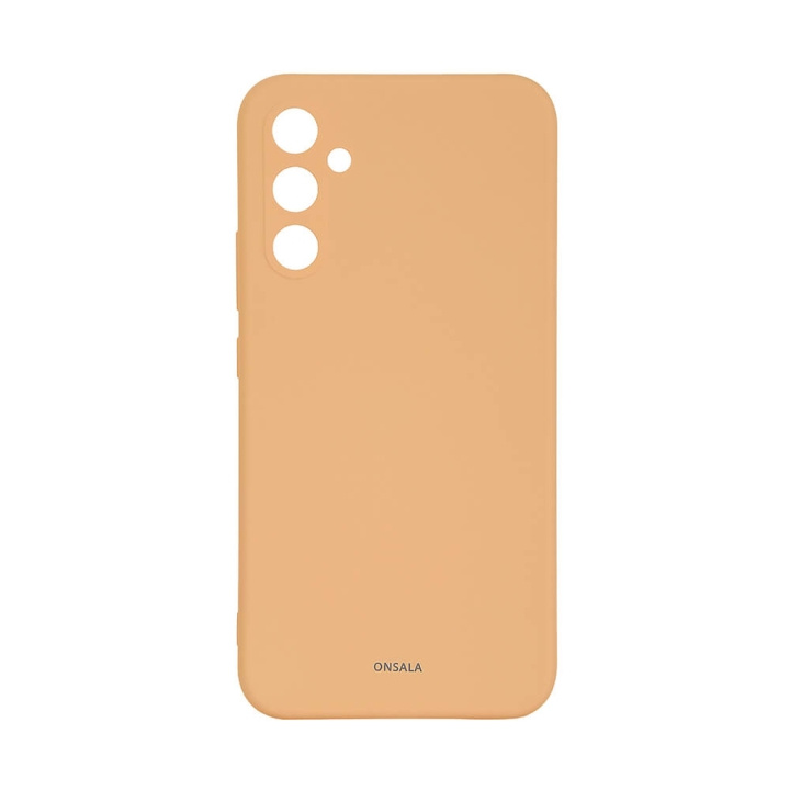 Onsala Backcover Sil Touch Samsung A35 5G Apricot ryhmässä ÄLYPUHELIMET JA TABLETIT / Puhelimen suojakotelo / Samsung @ TP E-commerce Nordic AB (C71200)