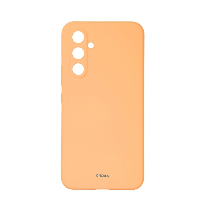 Onsala Backcover Sil Touch Samsung A55 5G Apricot ryhmässä ÄLYPUHELIMET JA TABLETIT / Puhelimen suojakotelo / Samsung @ TP E-commerce Nordic AB (C71201)