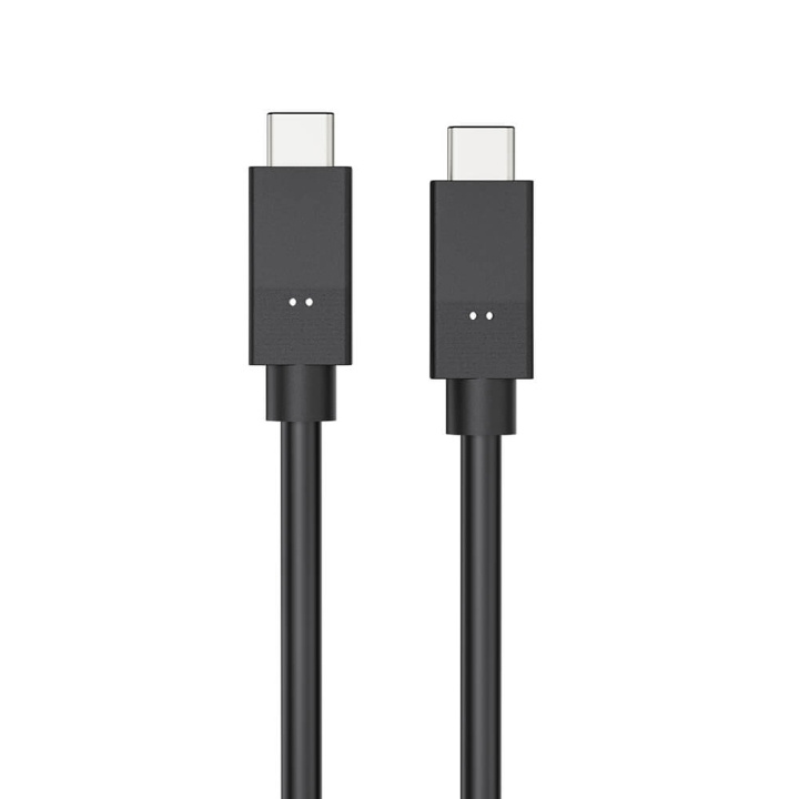 GEAR Cable USB-C to USC-C 3.1 5A/100W/10GB Gen 2 1.5m Black ryhmässä ÄLYPUHELIMET JA TABLETIT / Laturit & Kaapelit / Kaapelit / Tyyppi C -kaapelit @ TP E-commerce Nordic AB (C71371)