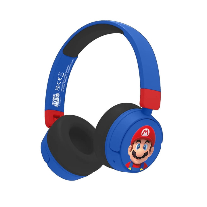 Super Mario Headphone On-Ear Kids Wireless 85/95dB ryhmässä KODINELEKTRONIIKKA / Ääni & Kuva / Kuulokkeet & Tarvikkeet / Kuulokkeet @ TP E-commerce Nordic AB (C71381)