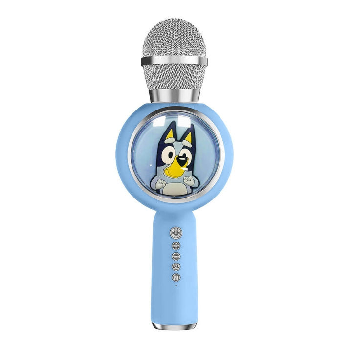 BLUEY Karaoke Mic PopSing With LED ryhmässä KODINELEKTRONIIKKA / Ääni & Kuva / Kädessä pidettävät mikrofonit @ TP E-commerce Nordic AB (C71393)