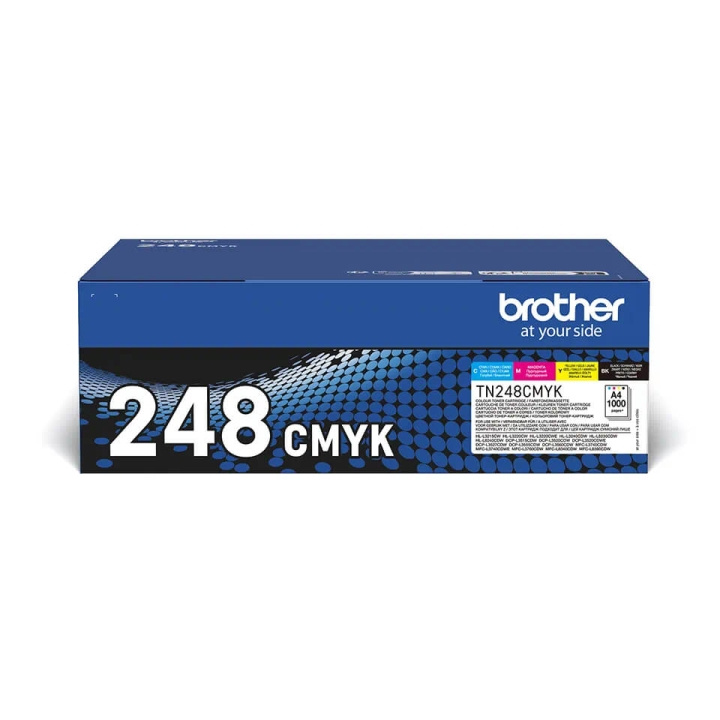 Brother Toner TN248VAL TN-248 Multipack ryhmässä TIETOKOONET & TARVIKKEET / Tulostimet & Tarvikkeet / Musteet ja väriaineet / Toner / Brother @ TP E-commerce Nordic AB (C71397)