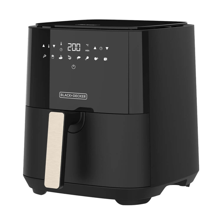 BLACK+DECKER AIR Fryer Musta 5L 1450W ryhmässä KOTI, TALOUS JA PUUTARHA / Kodinkoneet / Airfryers ja rasvakeittimet @ TP E-commerce Nordic AB (C71415)