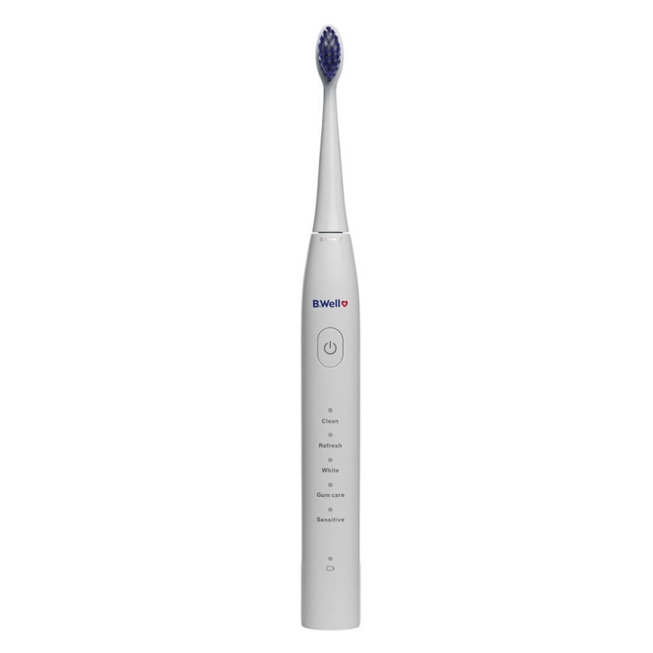 B.WELL Electric Toothbrush Sonic Pro-850 White ryhmässä KAUNEUS JA TERVEYS / Suunhoito / Sähköhammasharjat @ TP E-commerce Nordic AB (C71435)