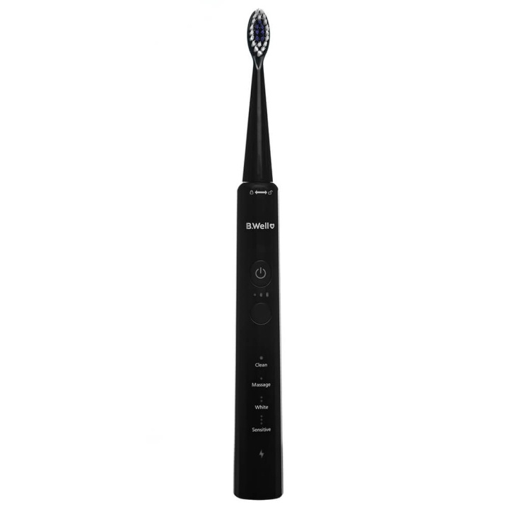 B.WELL Electric Toothbrush Sonic MED-870 Black ryhmässä KAUNEUS JA TERVEYS / Suunhoito / Sähköhammasharjat @ TP E-commerce Nordic AB (C71438)