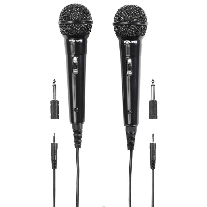 Thomson Microphone Dynamic M135D Karaoke Kit ryhmässä KODINELEKTRONIIKKA / Ääni & Kuva / Kädessä pidettävät mikrofonit @ TP E-commerce Nordic AB (C71491)