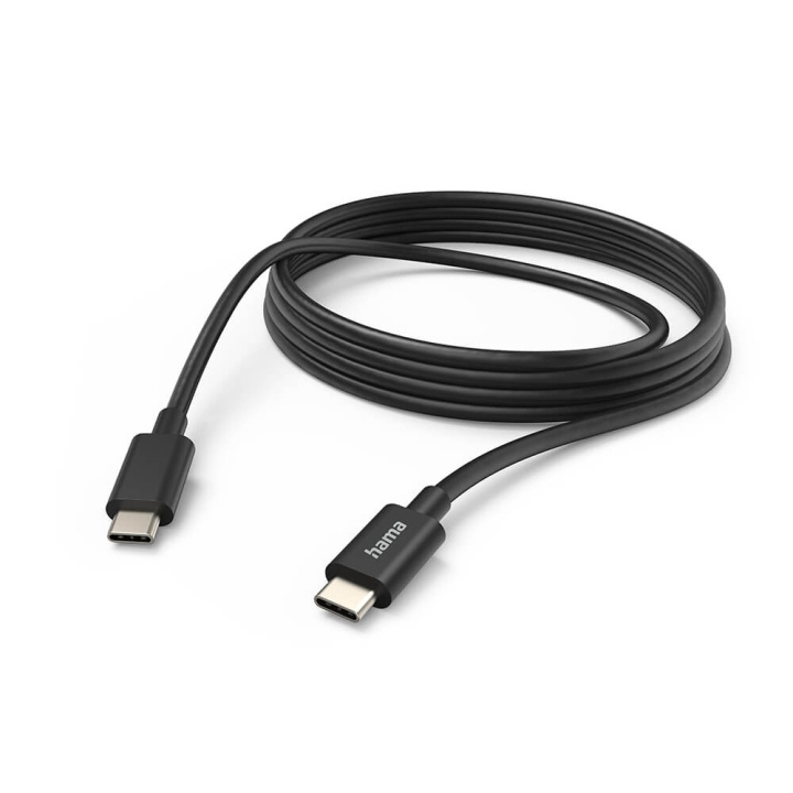 Hama Cable Charging/Data USB-C - USB-C 3.0m Black ryhmässä ÄLYPUHELIMET JA TABLETIT / Laturit & Kaapelit / Kaapelit / Tyyppi C -kaapelit @ TP E-commerce Nordic AB (C71543)