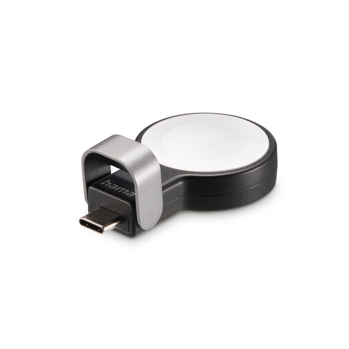 Hama Charger Wireless for Apple Watch USB-C Black ryhmässä ÄLYPUHELIMET JA TABLETIT / Laturit & Kaapelit / Qi Langaton laturi @ TP E-commerce Nordic AB (C71548)