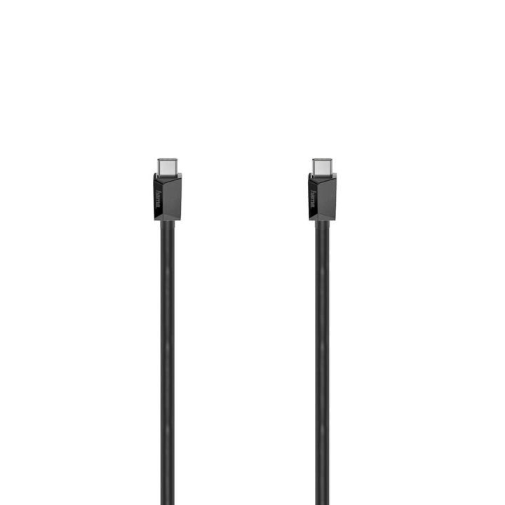 Hama Cable USB-C USB 3.2 Gen2 10 Gbit/s 100W 2.0m Black ryhmässä TIETOKOONET & TARVIKKEET / Kaapelit & Sovittimet / USB / USB-C @ TP E-commerce Nordic AB (C71590)