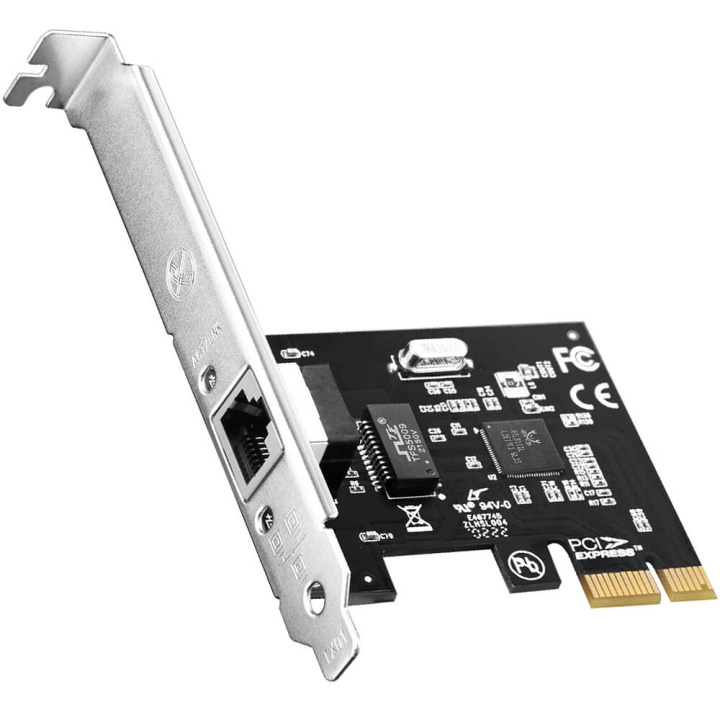 CUDY Adapter PCI-E PE25 2.5 Gigabit 1P Low Profile ryhmässä TIETOKOONET & TARVIKKEET / Verkko / Verkkokortti / PCI Express @ TP E-commerce Nordic AB (C71598)